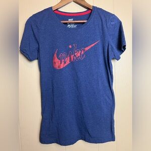 Nike Tee Navy and Red